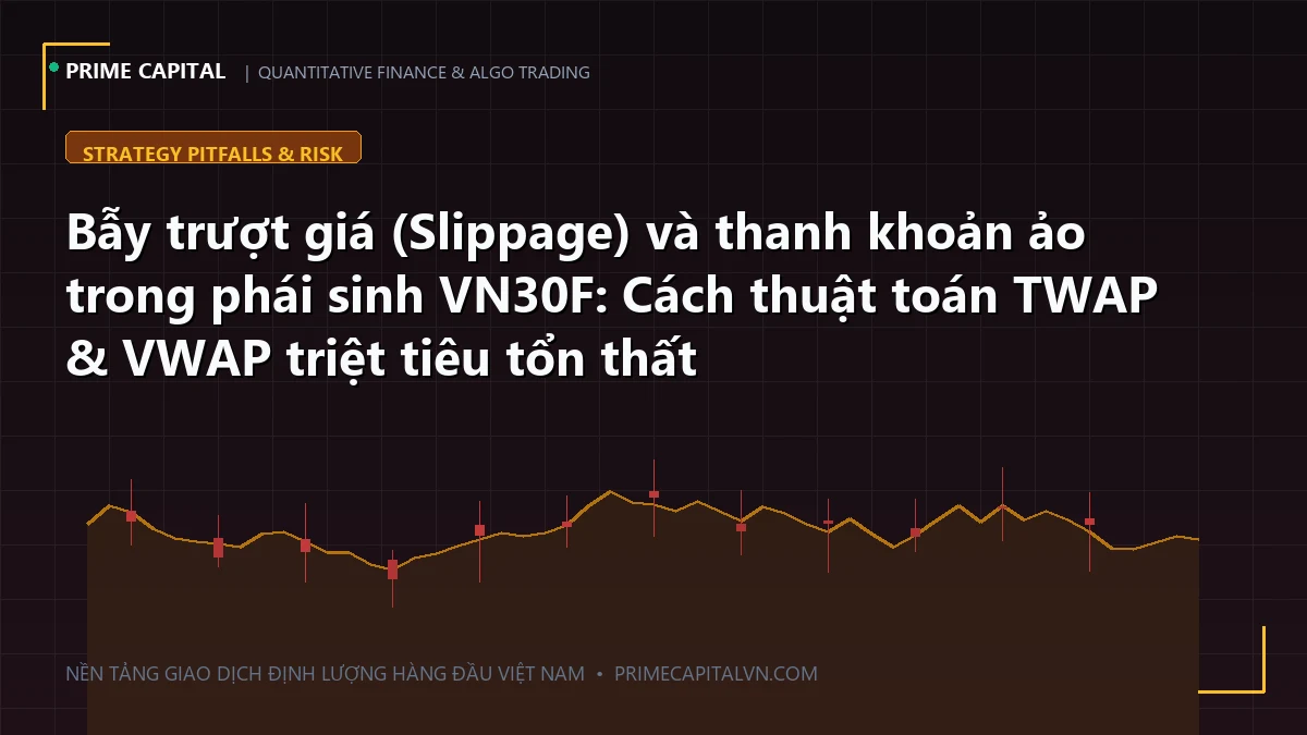 Bẫy trượt giá (Slippage) và thanh khoản ảo trong phái sinh VN30F: Cách thuật toán TWAP & VWAP triệt tiêu tổn thất