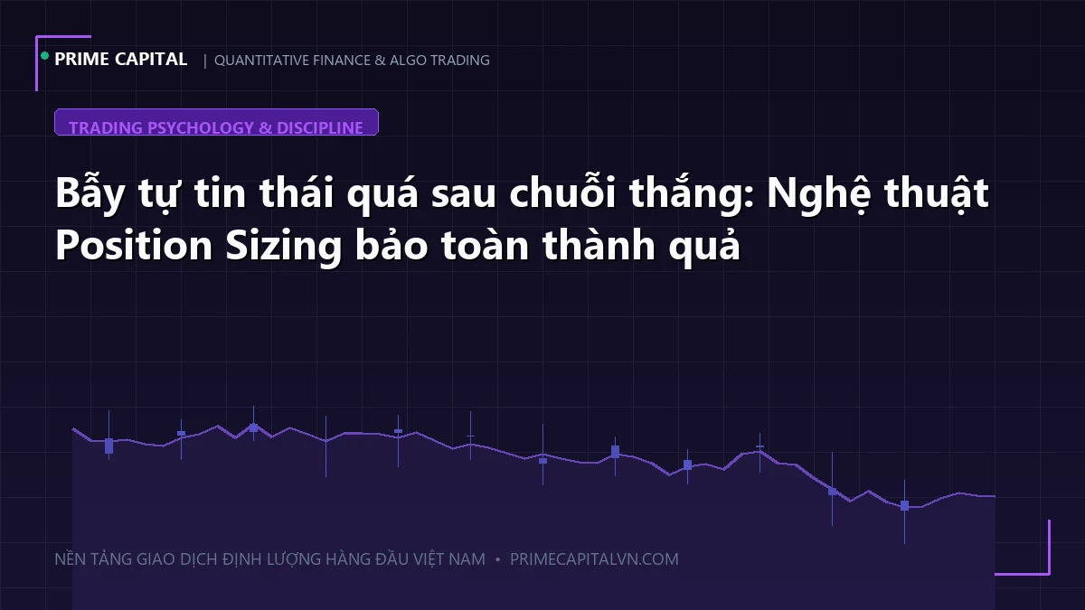 Bẫy tự tin thái quá sau chuỗi thắng: Nghệ thuật Position Sizing bảo toàn thành quả