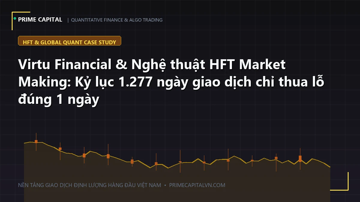Virtu Financial & Nghệ thuật HFT Market Making: Kỷ lục 1.277 ngày giao dịch chỉ thua lỗ đúng 1 ngày